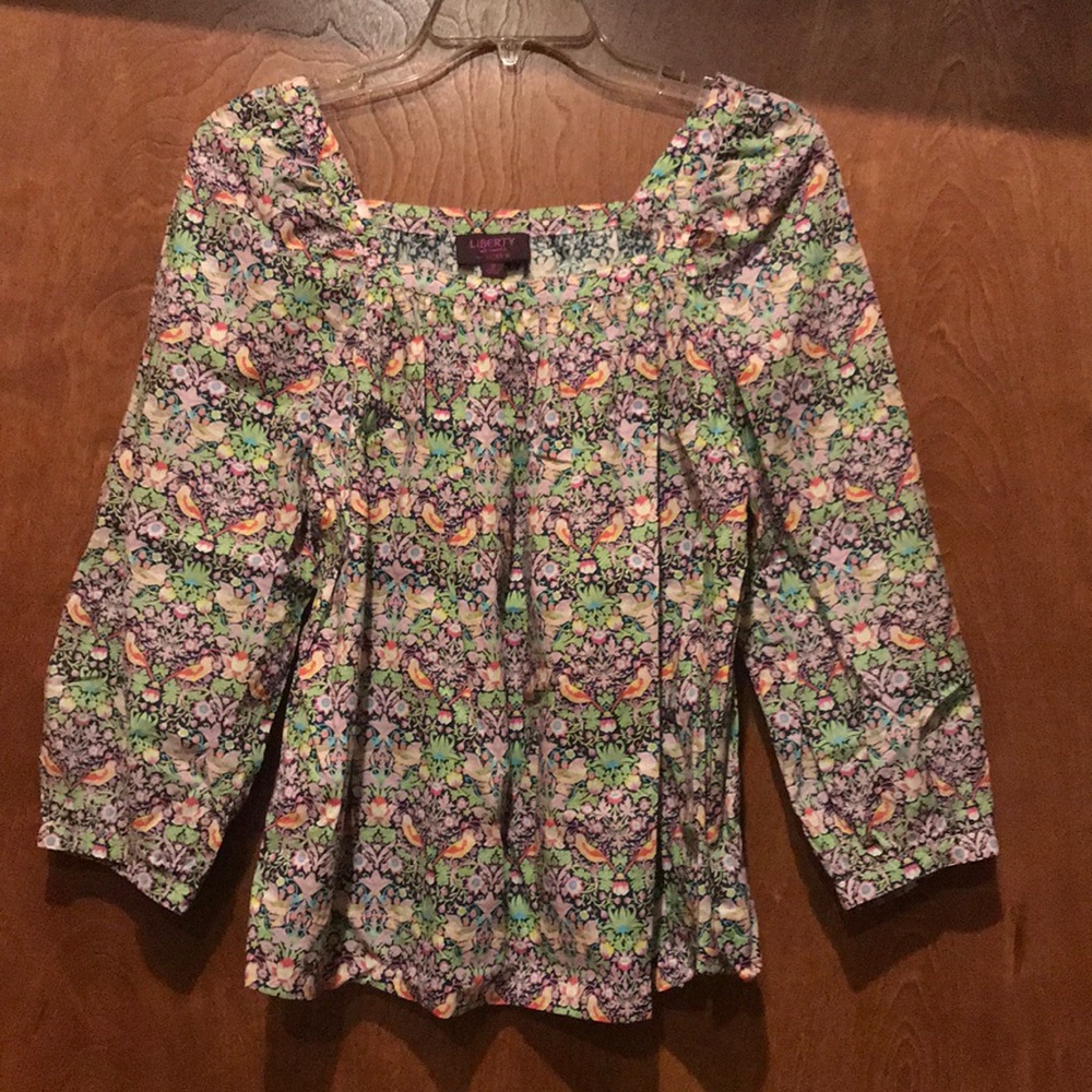 Jcrew x Liberty peasant blouse